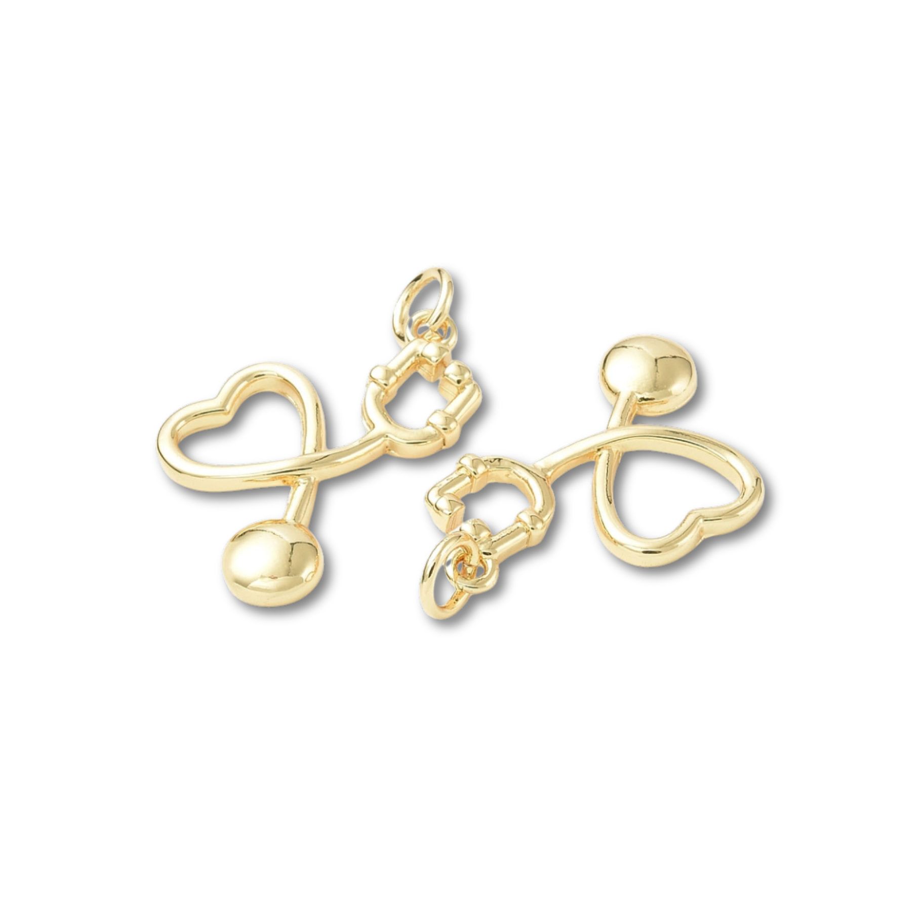 Stethoscope Gold Charm
