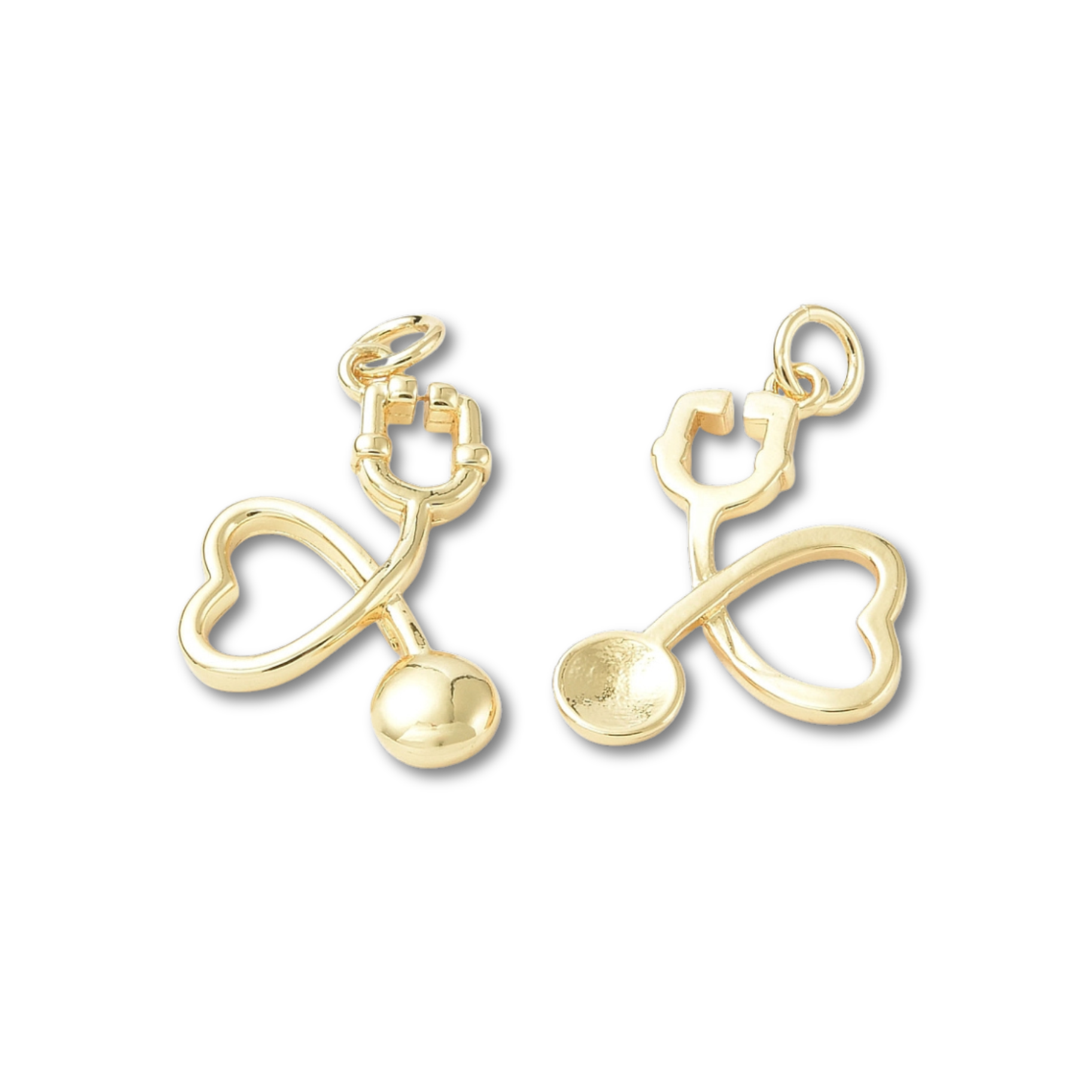 Stethoscope Gold Charm