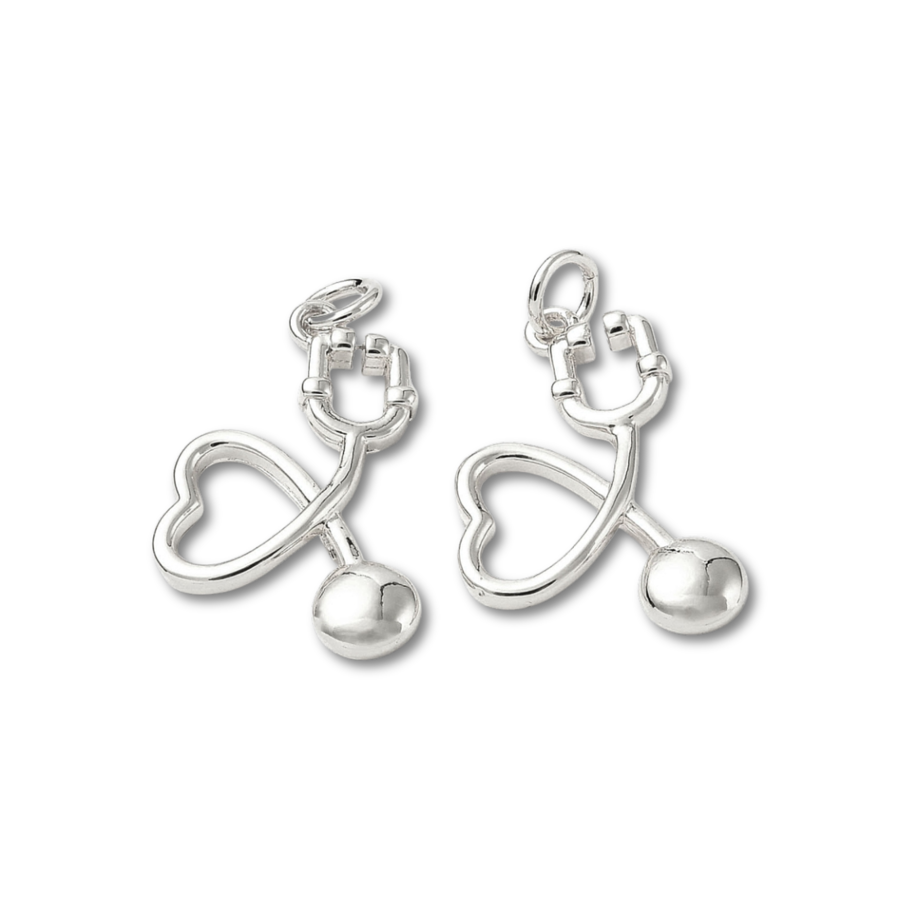 Stethoscope Silver Charm