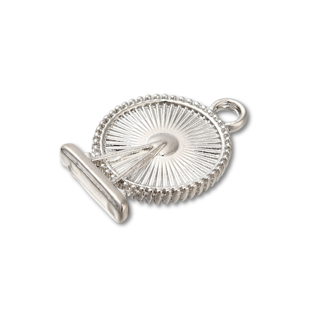 Silver Alloy Ferris Wheel Charm