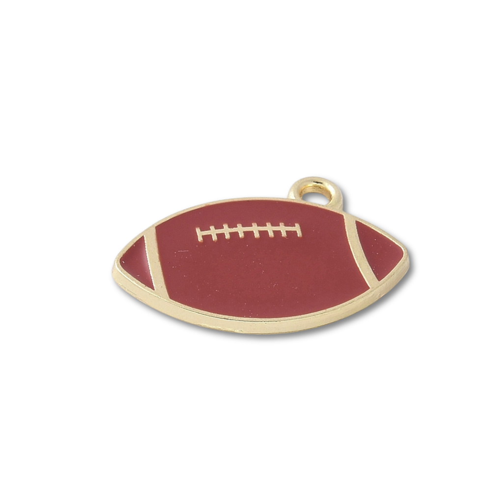 Gold Alloy Football Charm