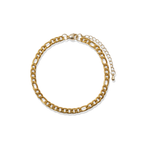 Figaro Gold Chain Bracelet