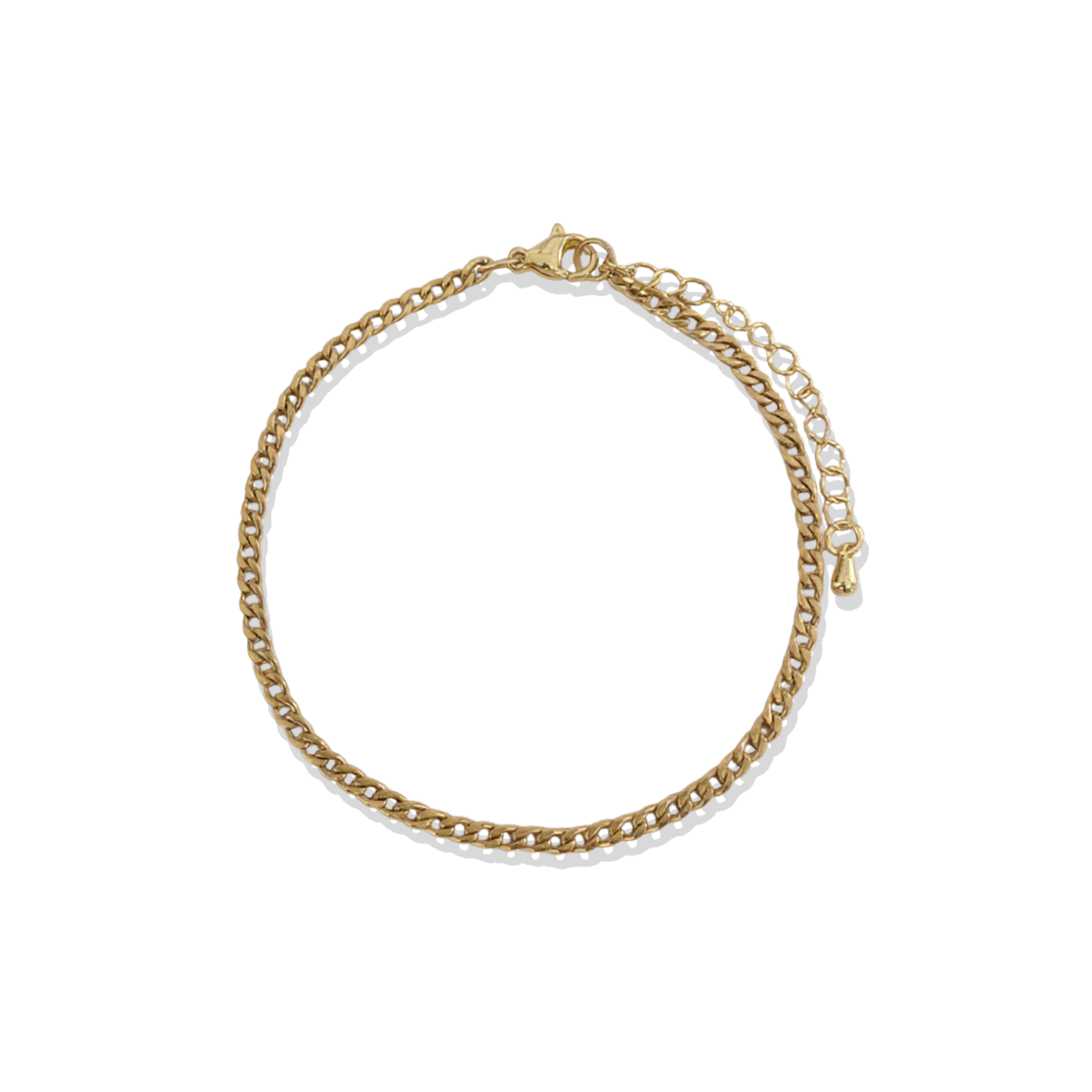 Curb Gold Chain Bracelet