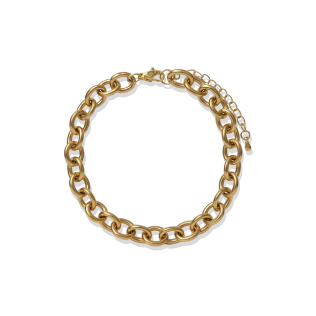 Rolo Gold Chain Bracelet