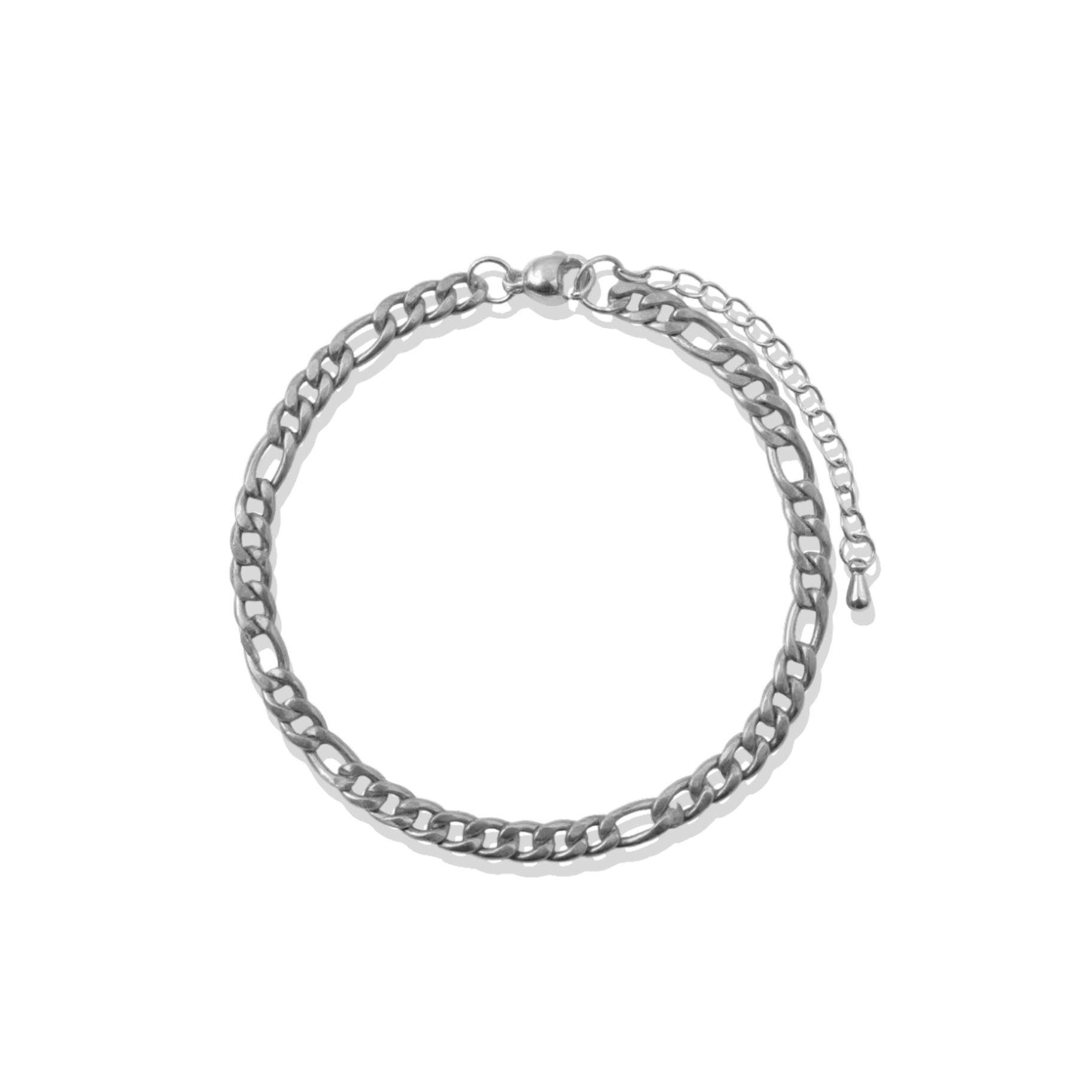 Figaro Silver Chain Bracelet