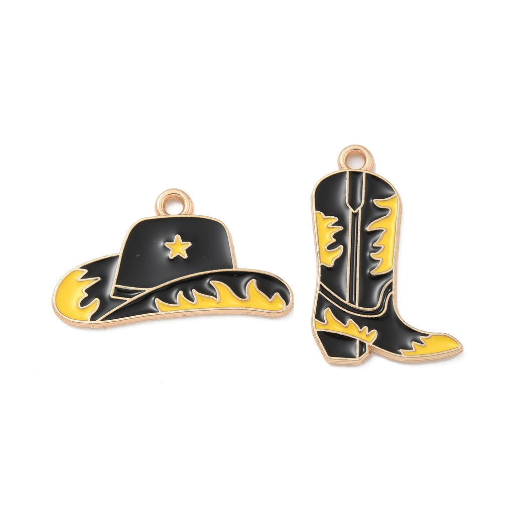 Gold Alloy Western Cowboy Charm