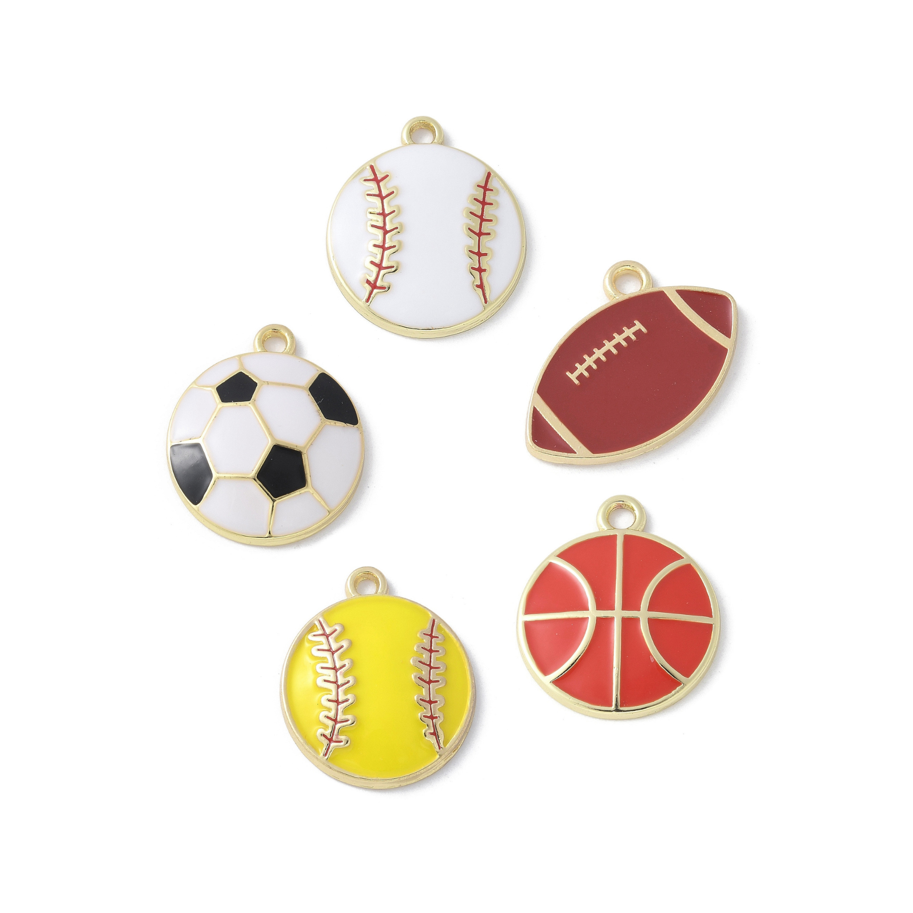 Gold Alloy Sports Charm