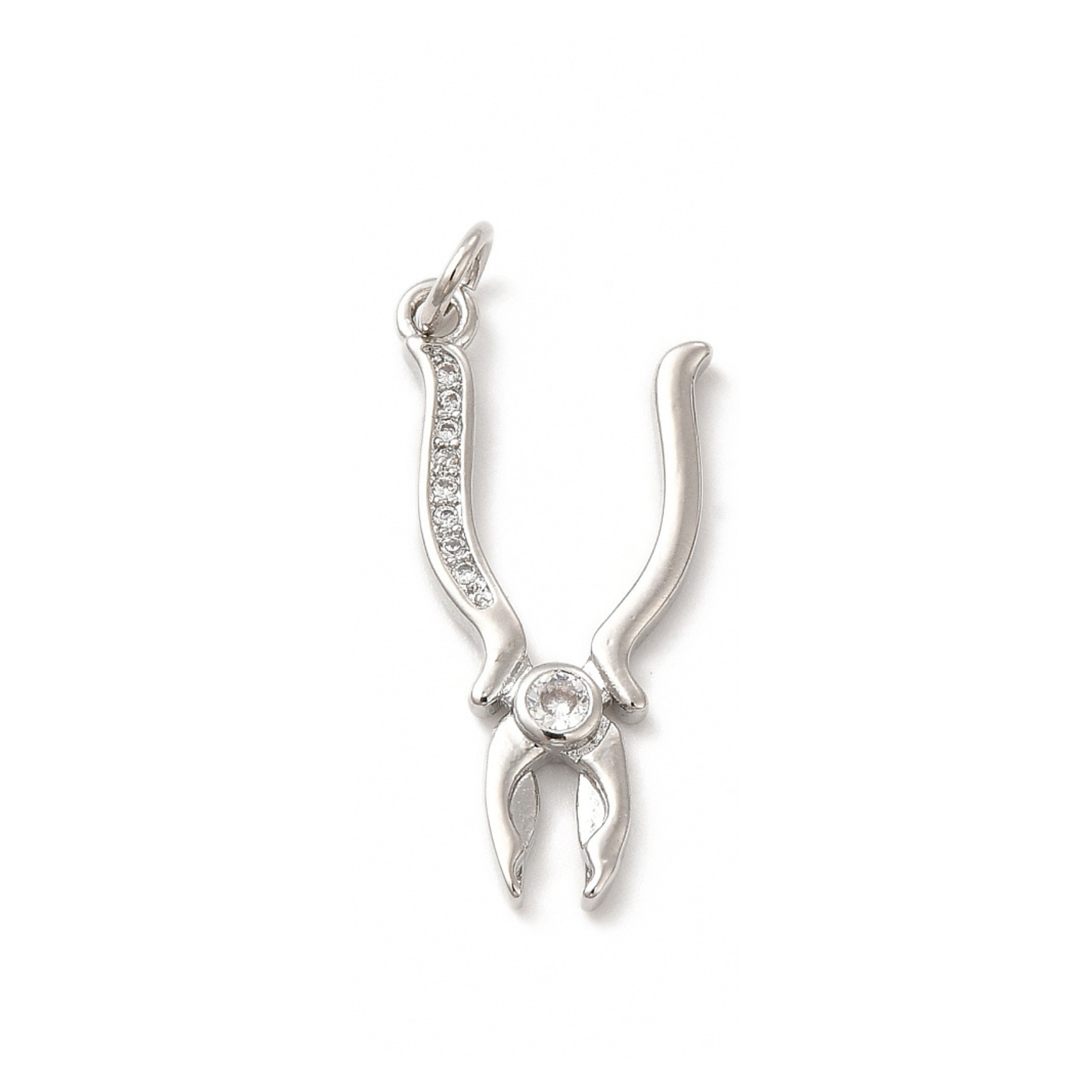 18k Gold Plated Brass Pliers Charm