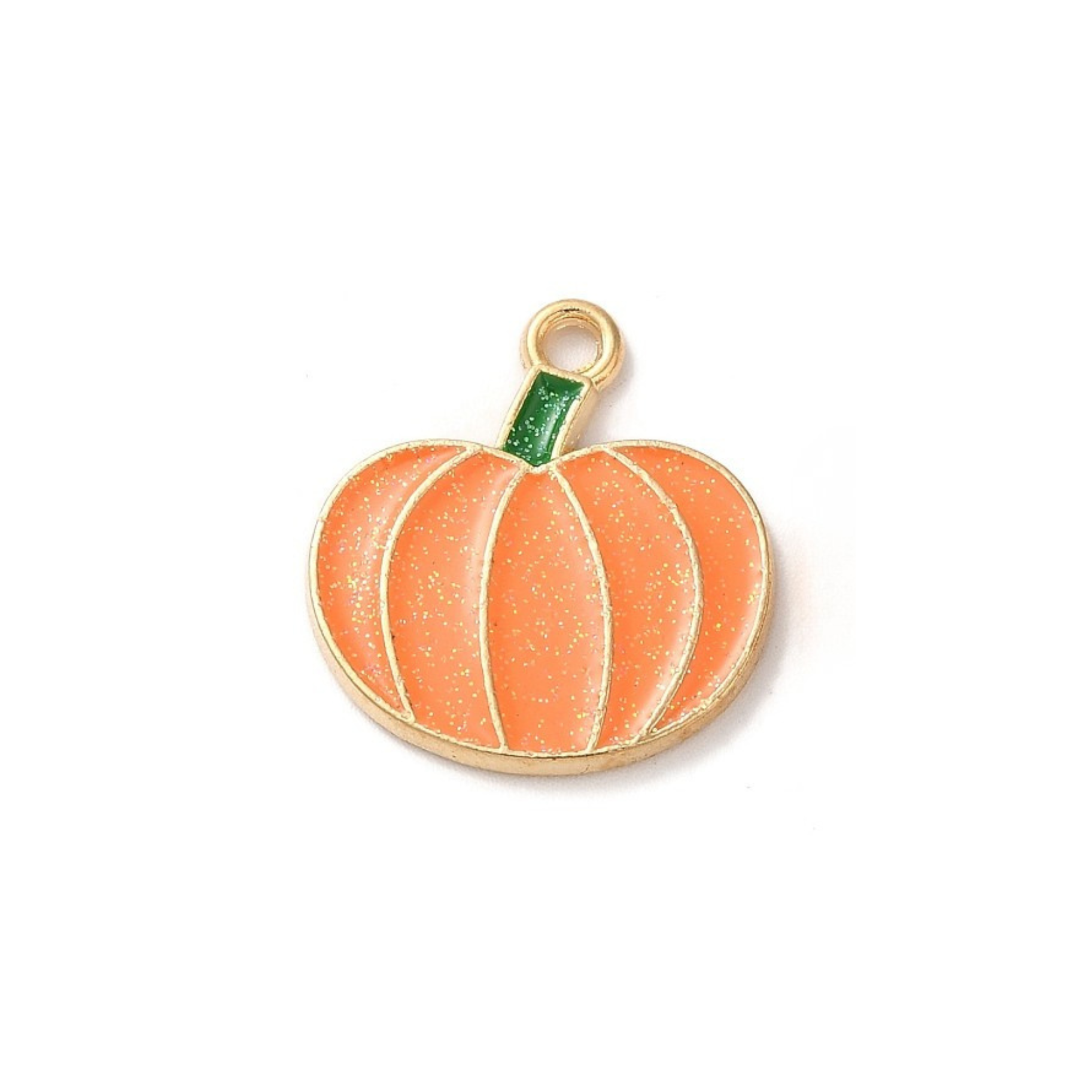 Gold Alloy Pumpkin Charm