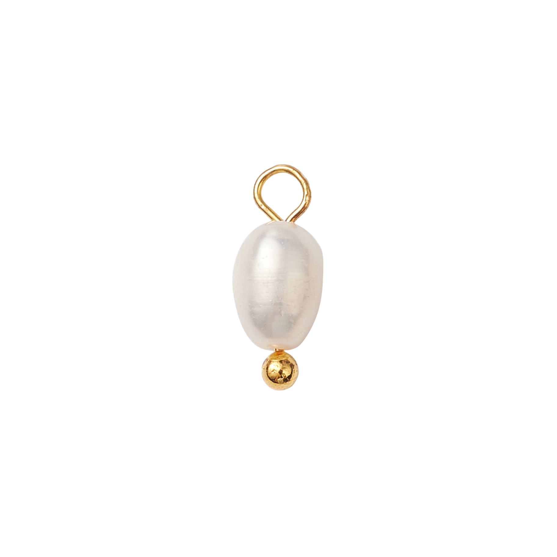 Mini Gold Freshwater Pearl Charm