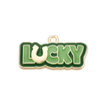 Gold Alloy Lucky Horseshoe Charm