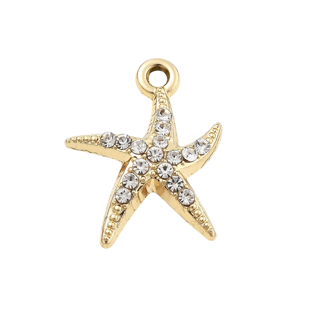 Gold Alloy Starfish Charm