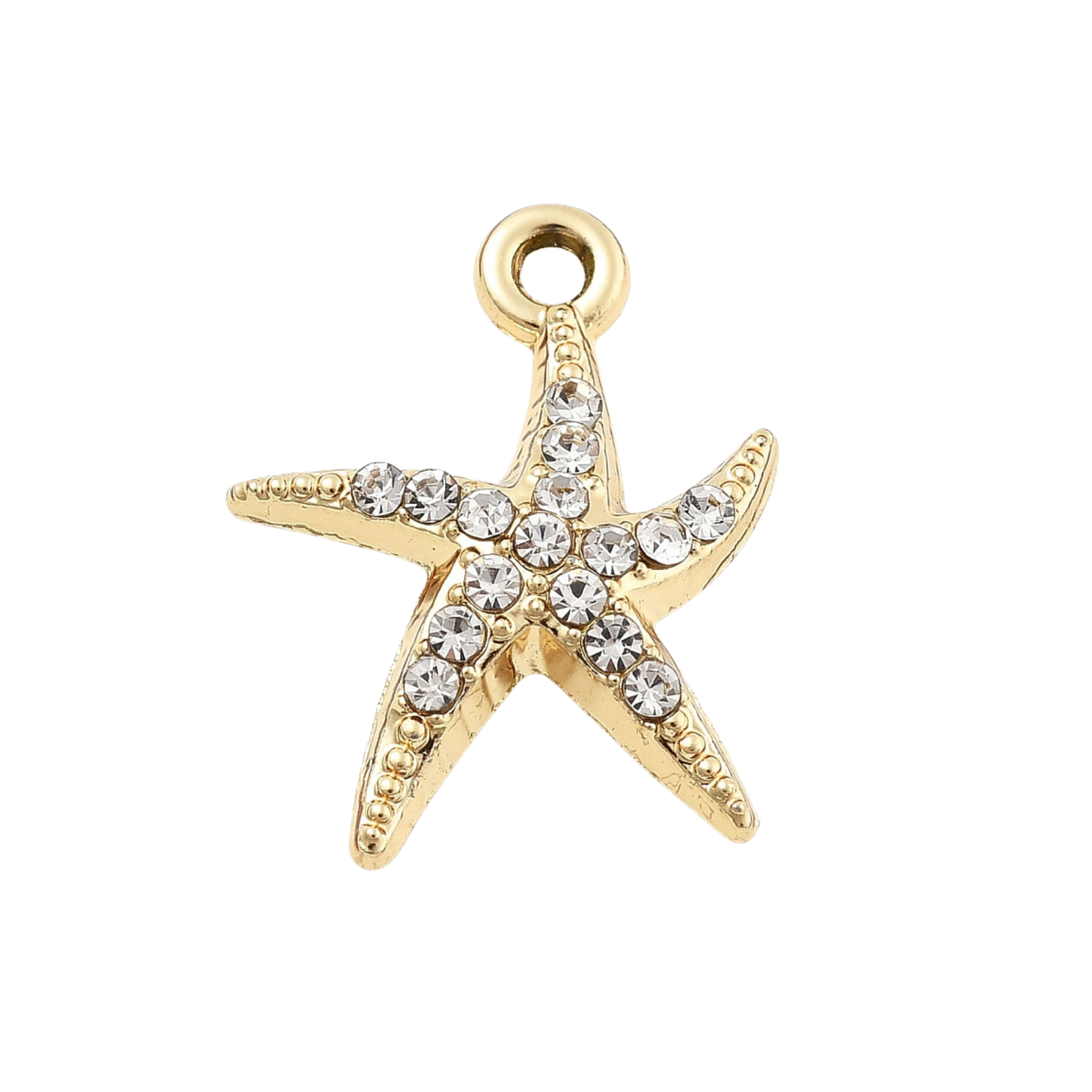 Gold Alloy Starfish Charm