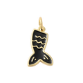18k Gold Plated Brass Fish Tail Charm
