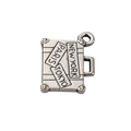 Silver Alloy Suitcase Charm