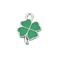 Silver Alloy Clover Charm