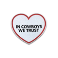 In Cowboys We Trust Embroidered Patch - Iron-On Applique