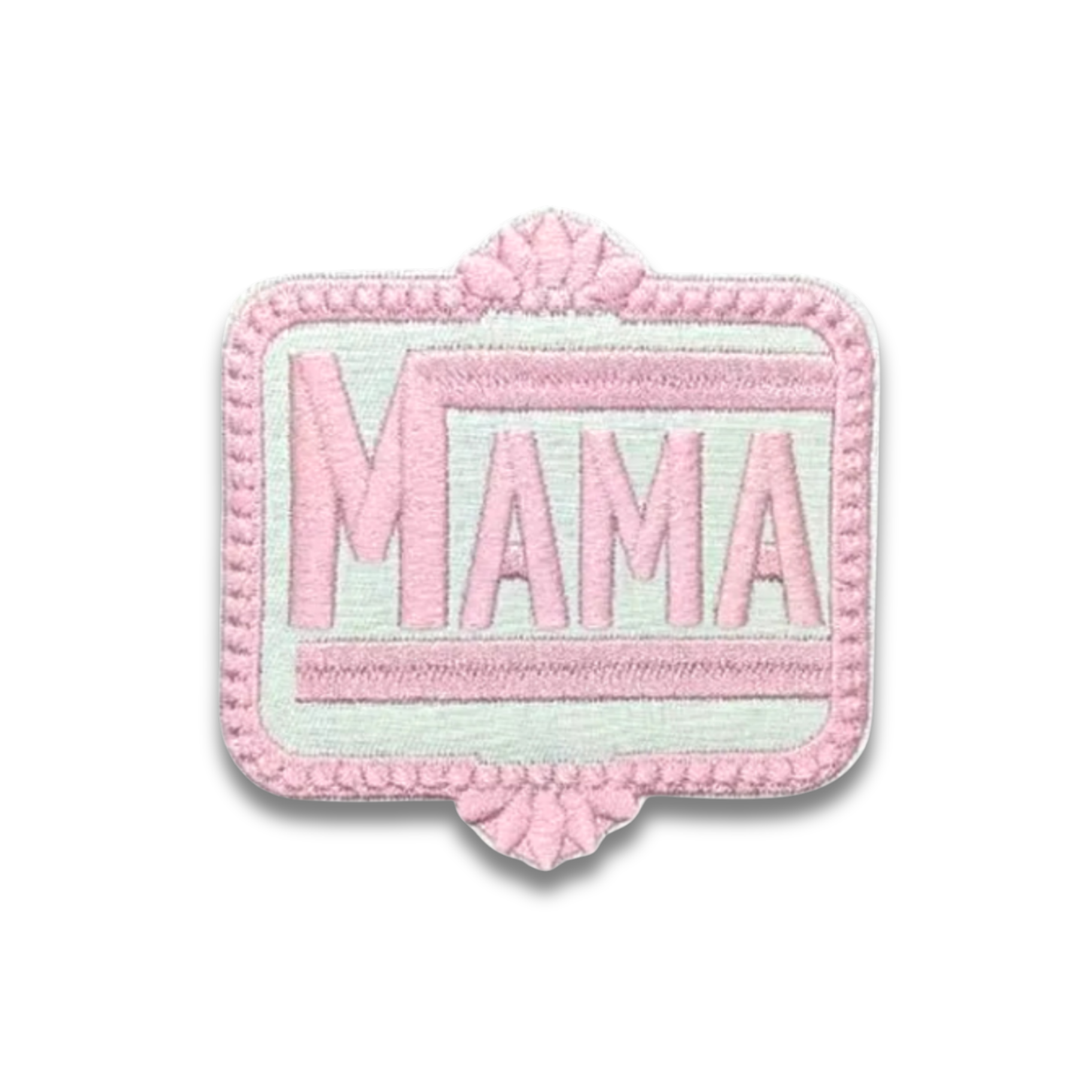 Pink Mama Embroidered Patch - Iron-On Applique