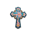 Cross Embroidered Patch - Iron-On Applique