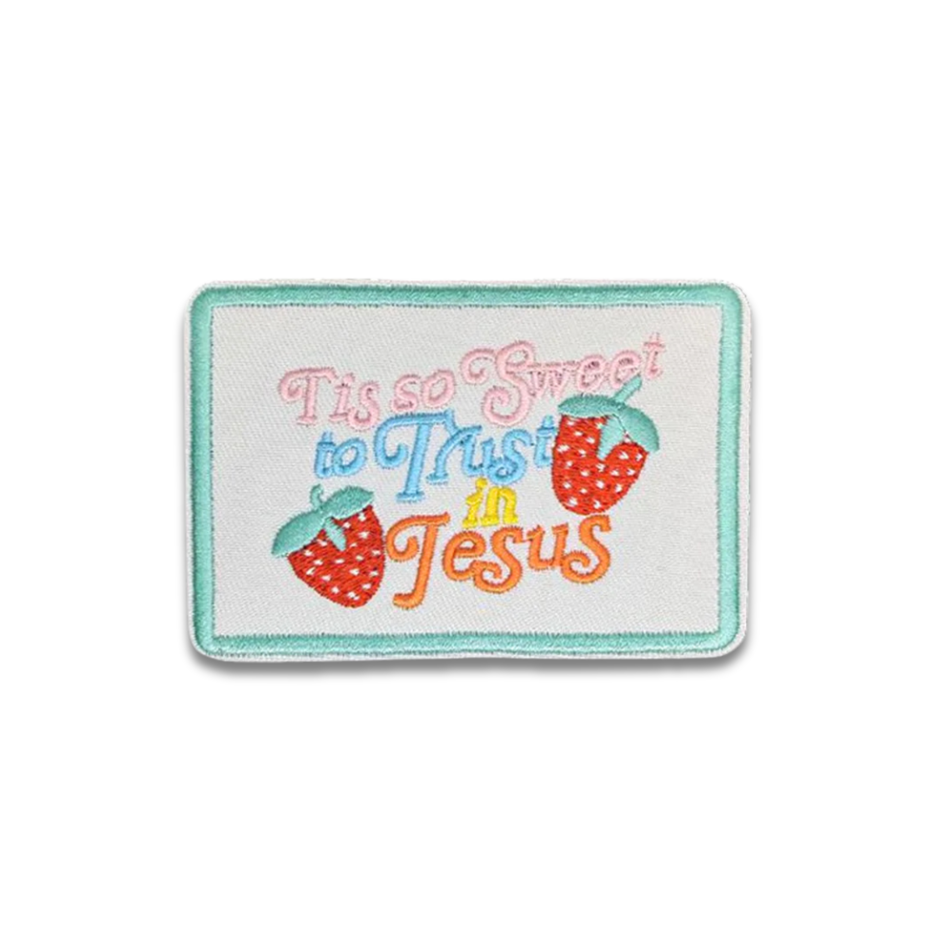 Trust in Jesus Embroidered Patch - Iron-On Applique