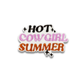 Hot Cowgirl Summer Embroidered Patch - Iron-On Applique