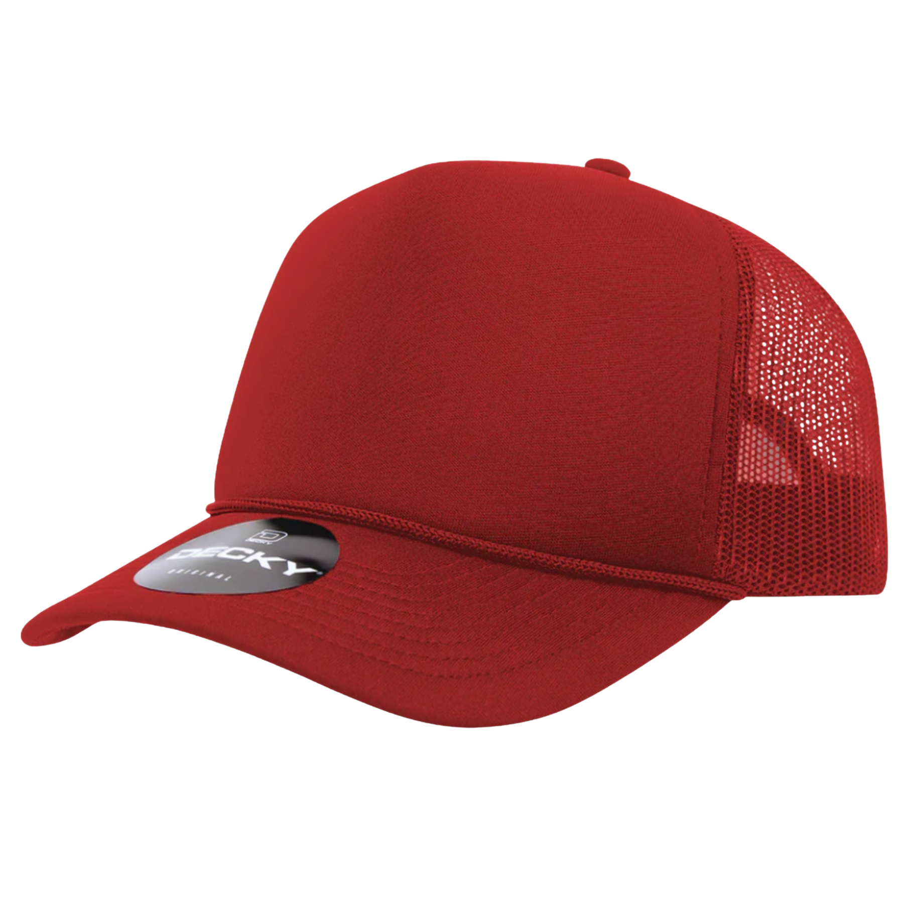 Decky 5 Panel Foam Trucker Hat - Cardinal