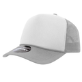 Decky 5 Panel Foam Trucker Hat - Gray & White