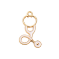 Gold Alloy Stethoscope Charm