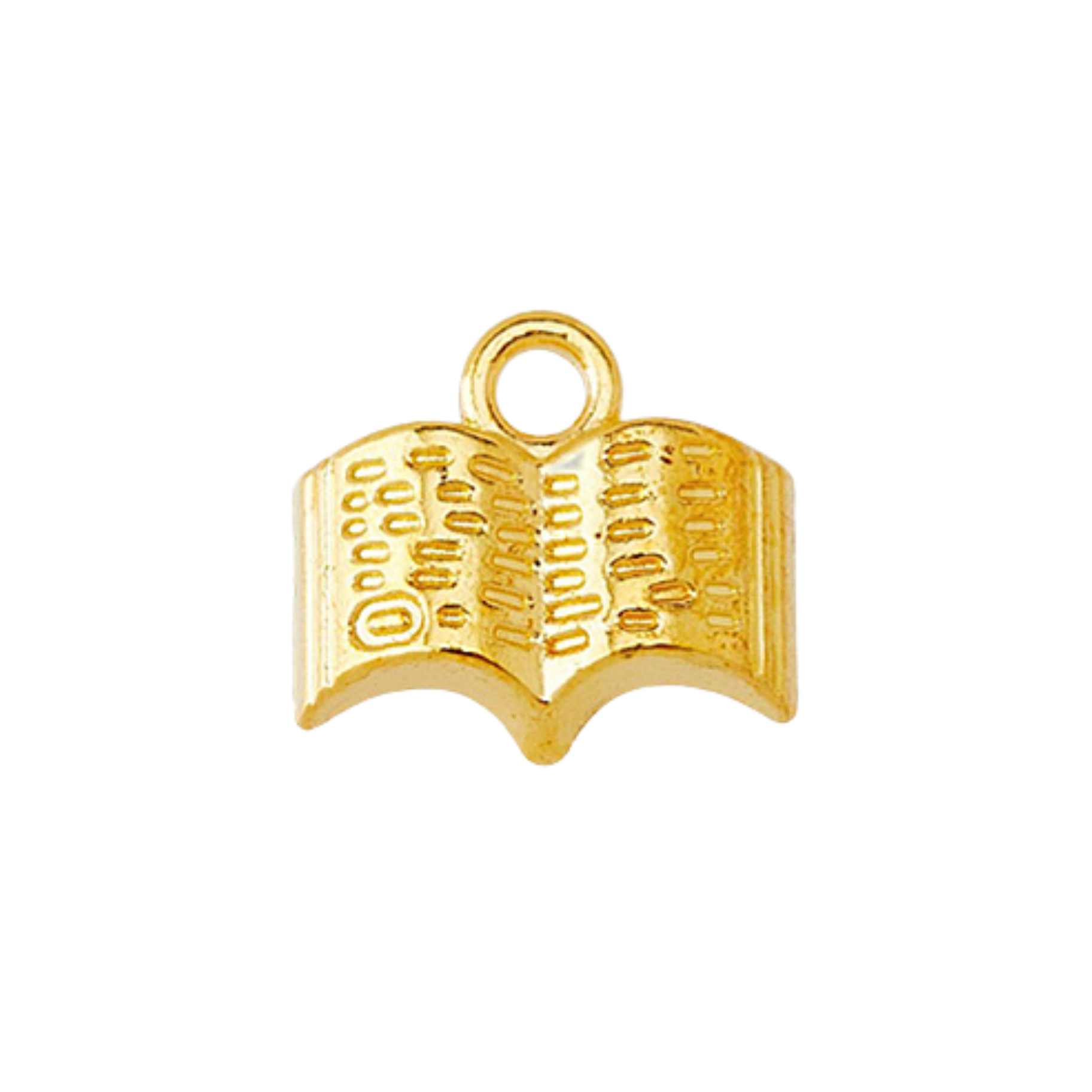 Gold Alloy Book Charm