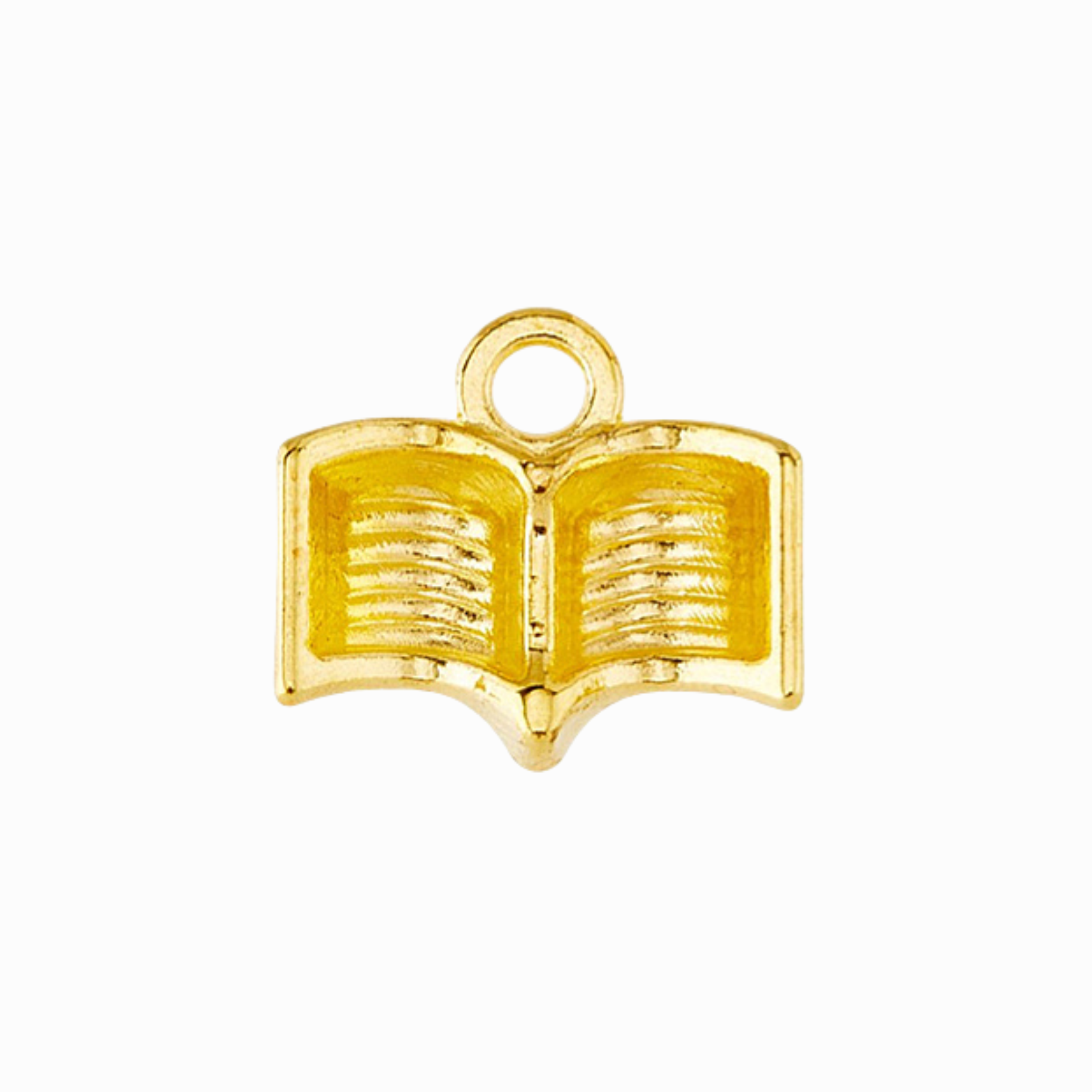 Gold Alloy Book Charm