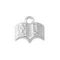 Silver Alloy Book Charm