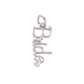 Silver Brass Bride Charm