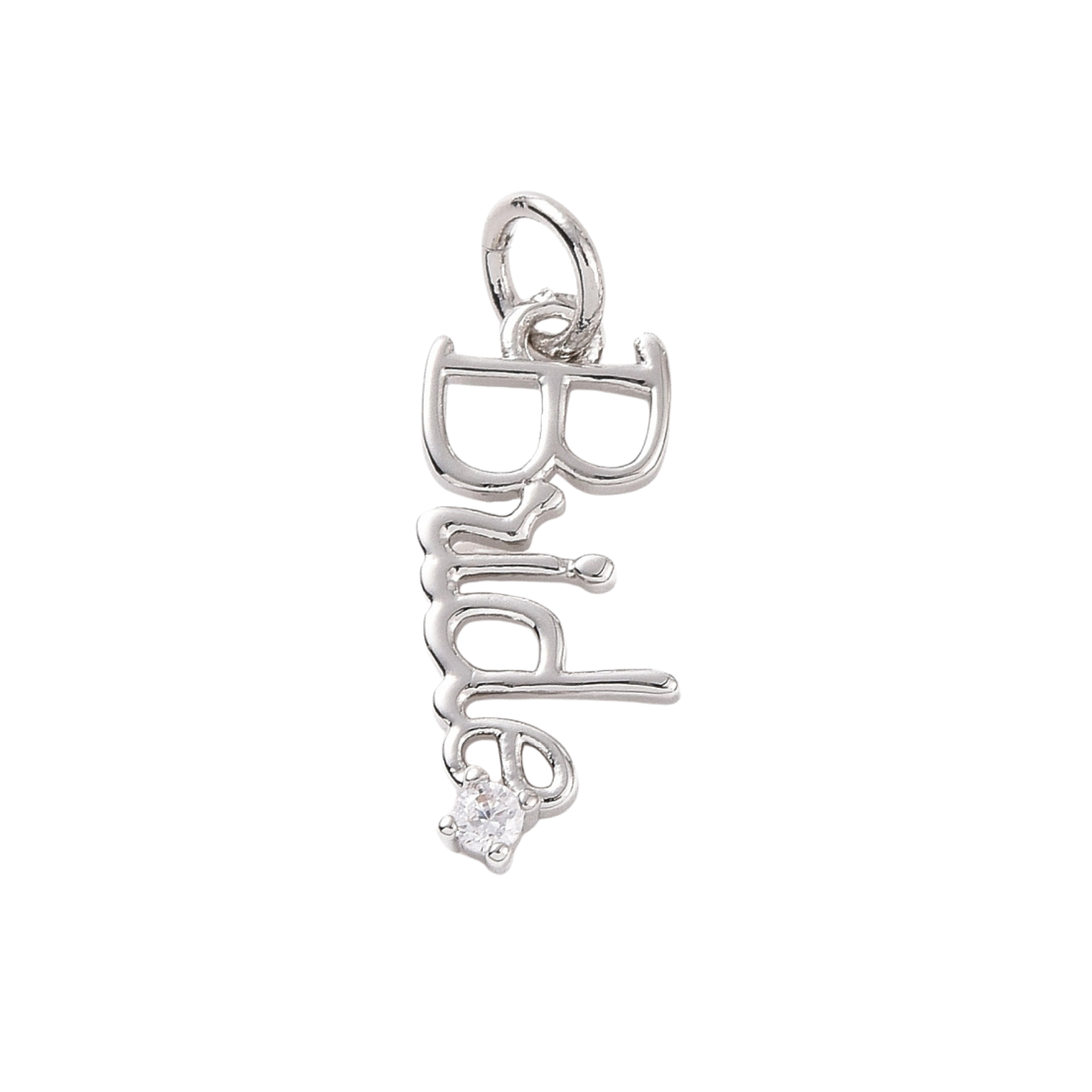 Silver Brass Bride Charm