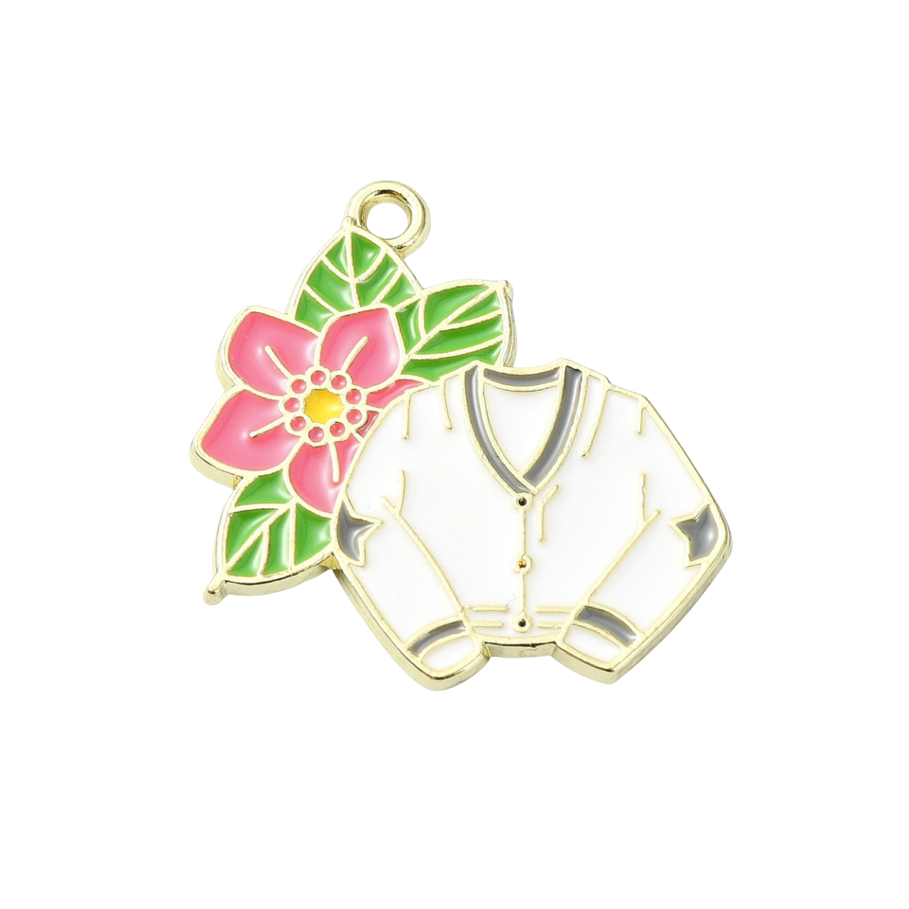 Gold Alloy Cardigan Charm