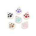 Gold Alloy Assorted Cat Paw Charm