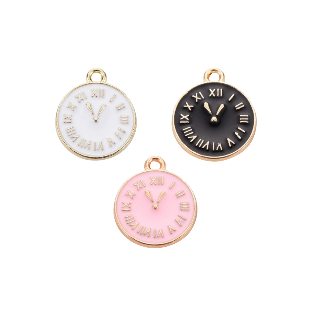 Gold Alloy Clock Charm