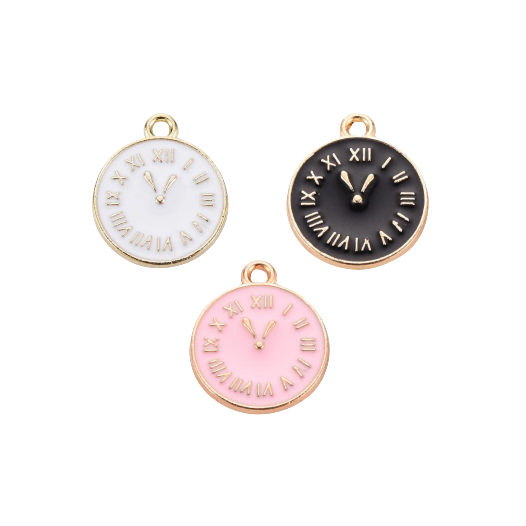 Gold Alloy Clock Charm