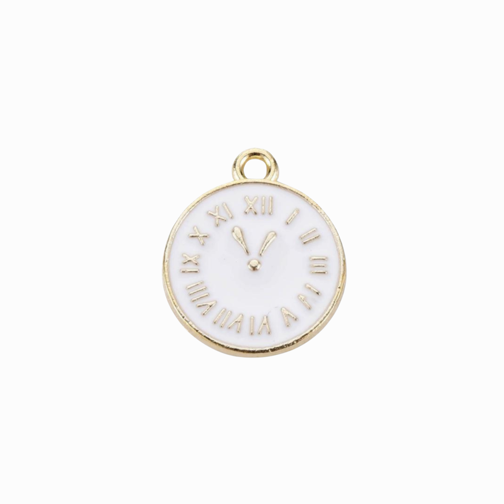 Gold Alloy Clock Charm