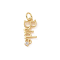 18k Gold Plated Brass Bride Charm
