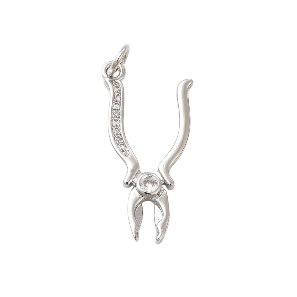 Pliers Silver Charm
