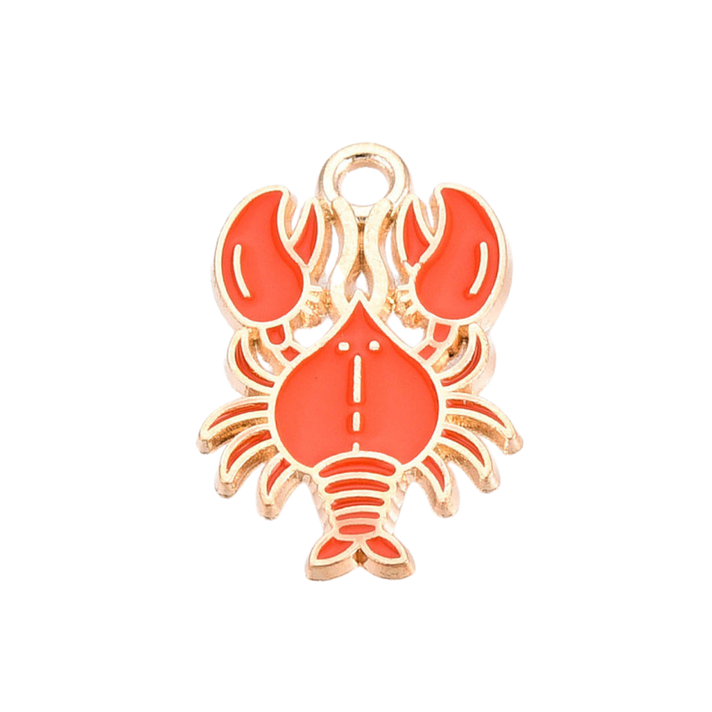 Gold Alloy Lobster Charm