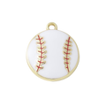 Gold Alloy Baseball Charm