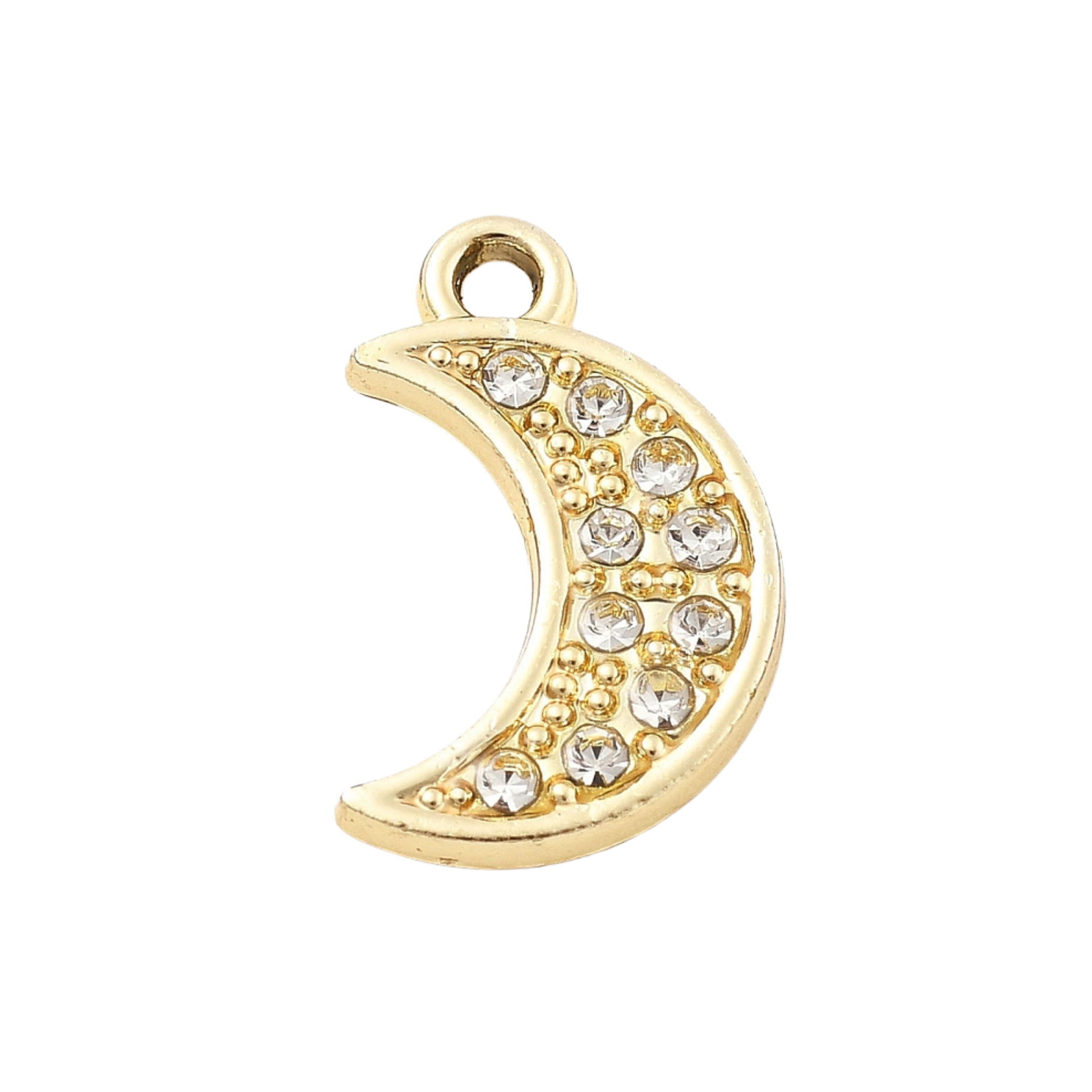 Gold Alloy Moon Charm