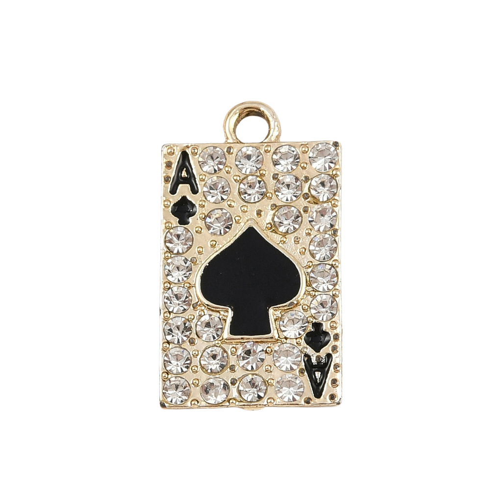 Gold Alloy Ace of Spades Charm