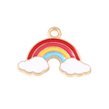 Gold Alloy Rainbow Charm