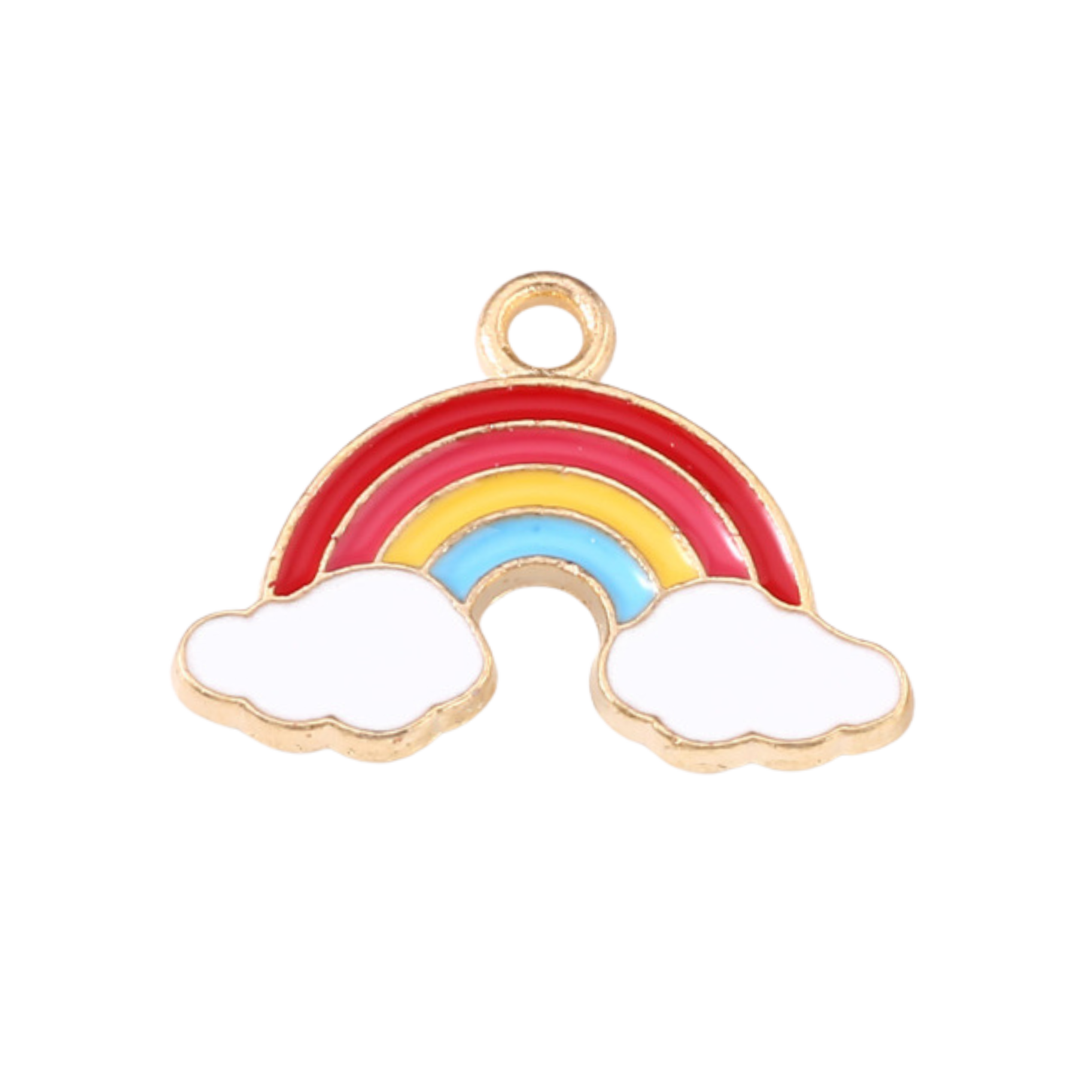 Gold Alloy Rainbow Charm