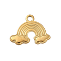 18k Gold PVD Stainless Steel Rainbow Charm