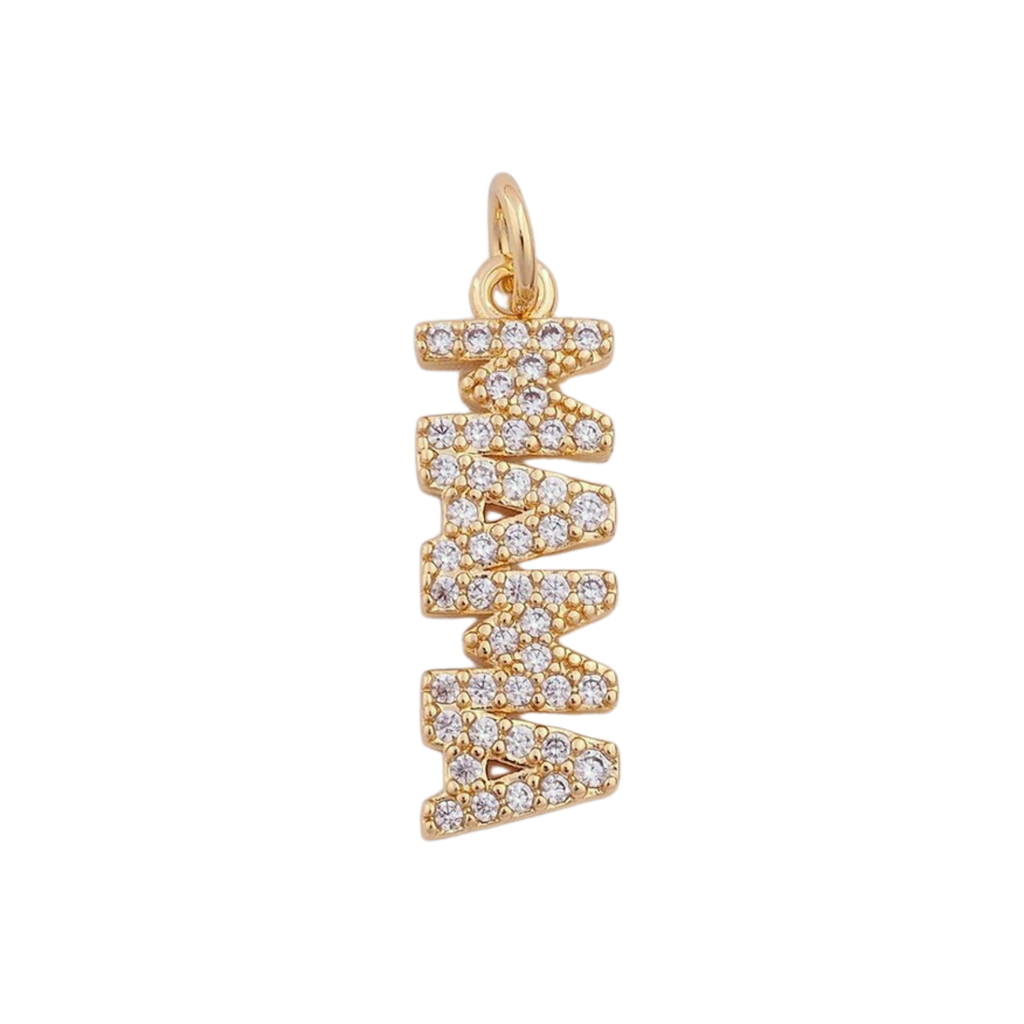 18k Gold Plated Brass Mama Charm