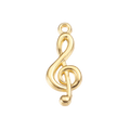 Gold Alloy Music Note Charm