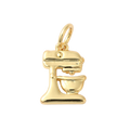 18k Gold Plated Brass Mixer Charm